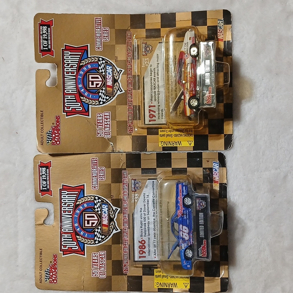 Racing Champions 50th Anniversary 2 Collectible Toy Cars
